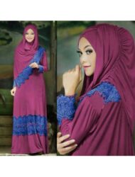 Gamis Syari Hijab Bahan Spandek Korea