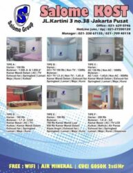 Kos Kosan Bisa Harian,mingguan,bulanan