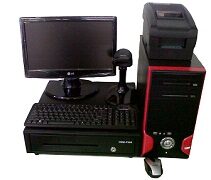Jual Software Kasir+ Mesin Ksir+ Rak Gondola+meja Kasir.