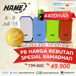 PB Hame ME12 4400mah Hanya Rp 49.900