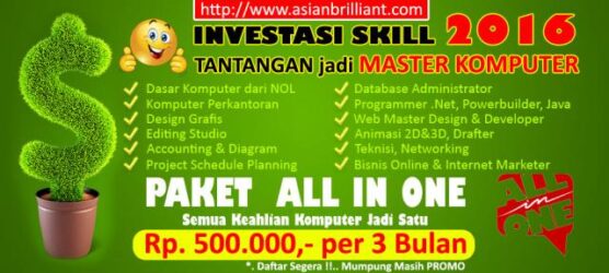 Kursus Komputer Murah, Cepat, Hemat Waktu, Lengkap, Mudah, Banyak Peluangnya