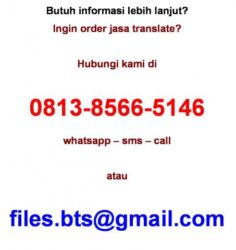 Jasa Translate Bahasa Inggris