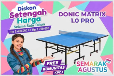 Donic Matrix 1.0 Pro – Meja Tenis Meja Kualitas Turnamen