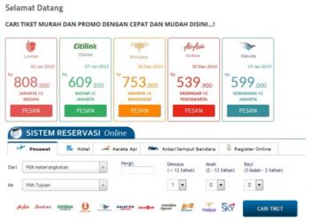Tiket Promo Pesawat Terbang Dan Kereta Api